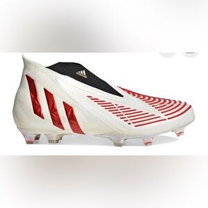 Adidas Predator Red and White Cleats
